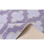 Lilac 100% Wool Abstract 5 x 8 Feet Hand Tufted Carpet