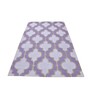 Lilac 100% Wool Abstract 5 x 8 Feet Hand Tufted Carpet