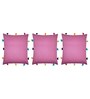 Lilac Cotton Solid 14x14 inches Cushion Covers (Pack of 3)