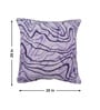 Lilac Polyester Abstract 20x20 inches Cushion Covers Set of 5