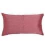 Pink Geometric Polyester Blend 22 x 12 Inches Cushion Cover