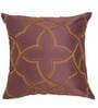 Lavender Textured Polyester 16 x 16 Inches Cushion Cover