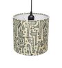 Lilac Yellow Fabric Hanging Light