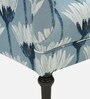 Liliac Fabric Wing Chair in Blue Multiprint Colour