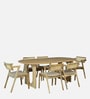 Lillebonne Mango Wood 6 Seater Dining Set In Natural Finish