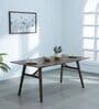 Lillian 6 Seater Dining Table in Walnut Colour