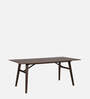 Lillian 6 Seater Dining Table in Walnut Colour