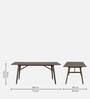 Lillian 6 Seater Dining Table in Walnut Colour