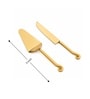Gold Lilly Cake Server With Knife