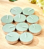 Lilly Scented Set Of 50 Blended Wax Green Color Tealight Candles