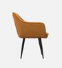 Lily Fabric Accent Chair In Golden Colour