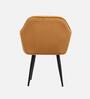 Lily Fabric Accent Chair In Golden Colour