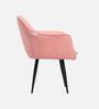 Lily Fabric Accent Chair In Pink Colour