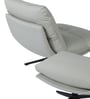 Lily Leatherette  Lounge Chair in Beige Colour With Foot Stool And Adjustable gear Back