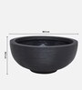 Lily Pan Black Polyethylene  Floor Planter