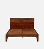 Lima Solid Wood King Size Bed In Honey Oak Finish