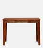 Lima Solid Wood Writing Table In Honey Oak Finish
