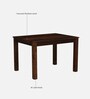 Limburg Sheesham Wood 4 Seater Dining Set In Provincial Teak Finish And Mocha Mousse Colour