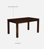 Limburg Sheesham Wood 6 Seater Dining Set In Provincial Teak Finish And Mocha Mousse Colour