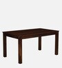 Limburg Sheesham Wood 6 Seater Dining Set In Provincial Teak Finish And Mocha Mousse Colour