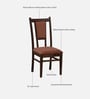 Limburg Sheesham Wood 6 Seater Dining Set In Provincial Teak Finish And Mocha Mousse Colour