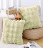 Lime Fur Super Soft 16x16 Cushion Cover Lime Fur Super Soft 16x16 Cushion Cover
