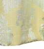 Green Cotton Light Filtering 7 Feet Eyelet Curtain (1 Piece)