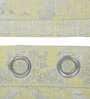 Green Cotton Light Filtering 7 Feet Eyelet Curtain (1 Piece)