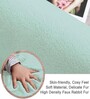 Lime Solid Polyester 4 X 6 Feet Machine Made Carpet