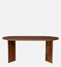 Limoges Mango Wood 6 Seater Dining Set In Mahogany Finish