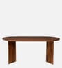 Limoges Mango Wood 6 Seater Dining Table In Mahogany Finish