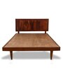 Line Queen Size Bed In Honey Finish