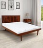 Line Queen Size Bed In Honey Finish