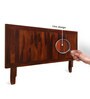 Line Queen Size Bed In Honey Finish