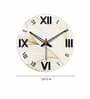 Line Waves  Wood Wall Clock In Gold