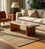 Linea Marble Coffee Table In Natural Finish With Patina