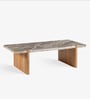 Linea Marble Coffee Table In Natural Finish With Patina