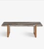 Linea Marble Coffee Table In Natural Finish With Patina