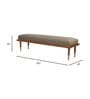 Linea Fabric Bench In Printed Finish