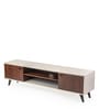 Linea Tv Unit In Smoked Walnut & Beige Finish