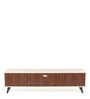 Linea Tv Unit In Smoked Walnut & Beige Finish