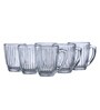 Linear 248ml Transparent Ceramic (Set of 6) Coffee Mug