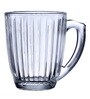 Linear 248ml Transparent Ceramic (Set of 6) Coffee Mug