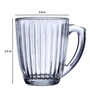 Linear 248ml Transparent Ceramic (Set of 6) Coffee Mug