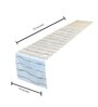 Linear Beige Cotton (72 x13) Inch Table Runner