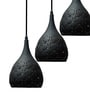 Linear Black (E- 27/ 12 Watt) Aluminium Cluster Hanging Light