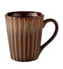 Lined 350Ml Brown Ceramic (Set Of 2 ) Coffee Mug