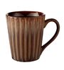 Lined 350Ml Brown Ceramic (Set Of 6 ) Coffee Mug