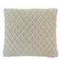 Linen 100% Cotton Crest16X16 Inches Knitted Cushion Cover