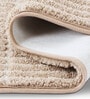 Linen Beige Polyester 24X16 Inches Anti-Skid  Bath Mat